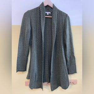 Notations Womens S Green open cardigan